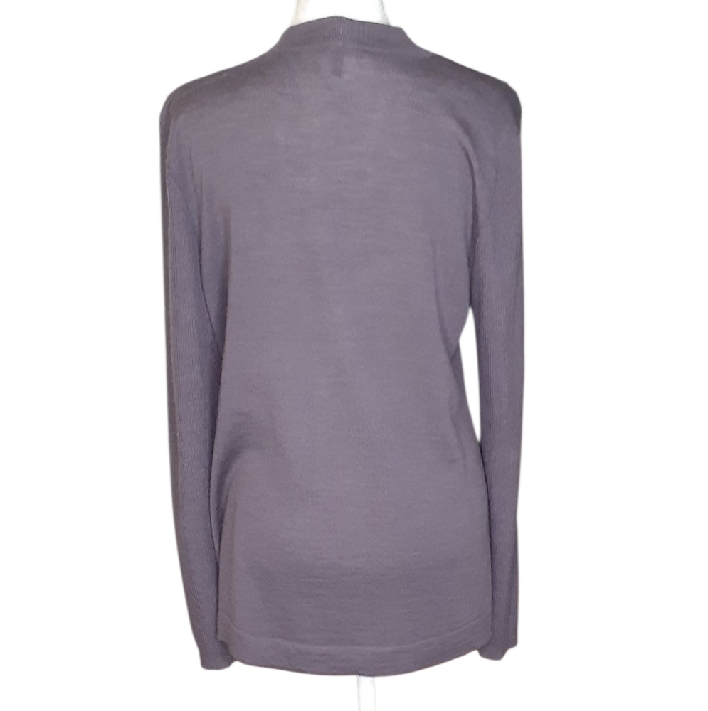 Eileen Fisher Soft Purple Cardigan - Picture 2 of 8